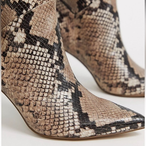 Steve Madden | Kinga knee high heel boot in pink snake Size 6 - Picture 11 of 12